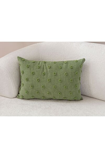 SWITA Λινό Ύφασμα Διακοσμητικό Πουά - Μαξιλαροθήκη 35Χ50