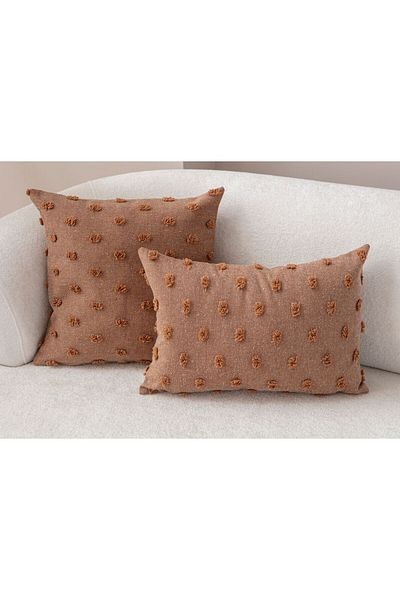 SWITA Ленена възглавница с шарка на точки - 43x43 и 35x50