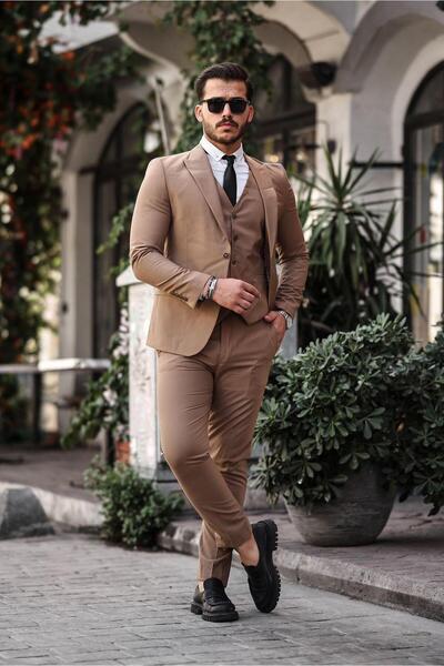 MISTER MR.PAPYON FASHION Men's Slim Fit Vest Suit