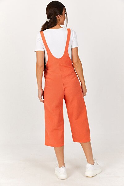 armonika Women's Light Orange Gardener Overalls ARM-20K001117
