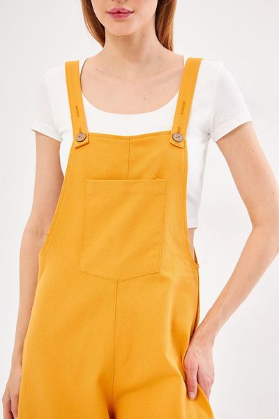 armonika Mustard Women's Gardener Jumpsuit - ARM-20K001117