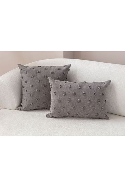 SWITA Pernă de in cu model de buline - 43x43 și 35x50