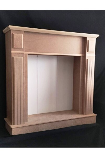 VİLLAÇAM AHŞAP AHŞAP DEKORATİF ŞÖMİNE HAM