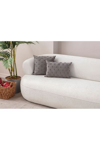 SWITA Pernă de in cu model de buline - 43x43 și 35x50
