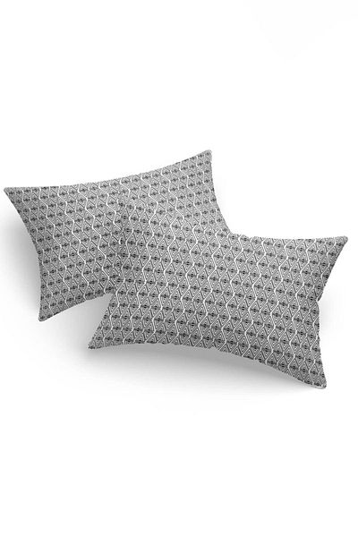 Eponj Home Set Fete De Pernă Neagră 2 Piese - 50x70 Cm Doar Combinație Jersey