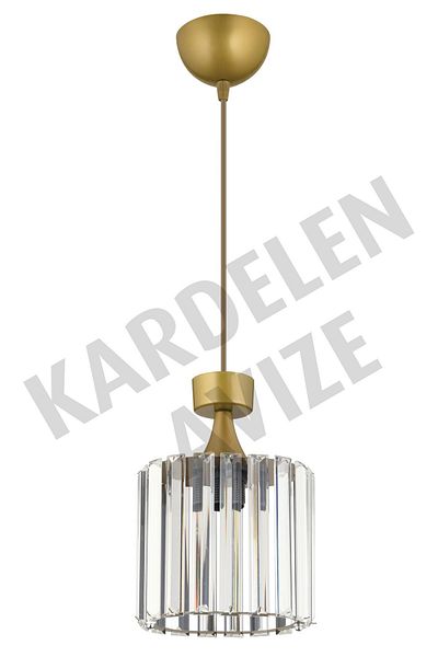 Kraliçe Snowdrop Antique Single Pendant Lamp Crystal Stone Downward Facing Luxury Chandelier