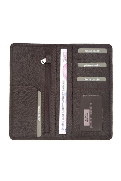 Pierre Cardin Portfolio Leather Brown Floater Wallet - 11055A42
