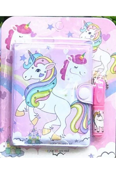 BLA GROUP Unicorn Unicorn Cute Mini Notebook Pen Set