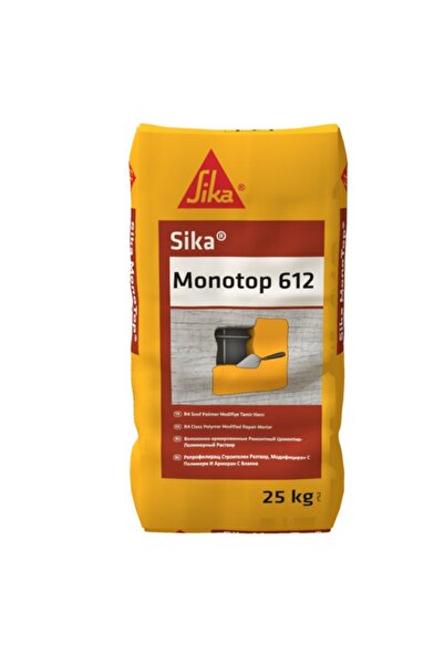 Sika Monotop-612 Gri 25 Kg (R4 SINIFI POLİMER MODİFİYE TAMİR HARCI)