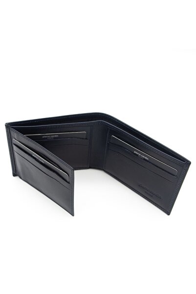 Pierre Cardin Men's Leather Wallet Navy Blue - 3234o15