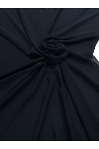 MLK Молитва Хіджаб Шифон Тканина: Чорний