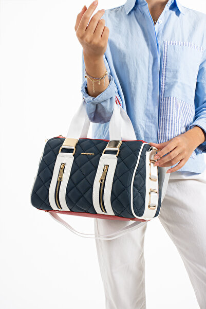 Just Polo Women's Large Size Sports Model Quilted 4 Compartment Long Strap Ha...