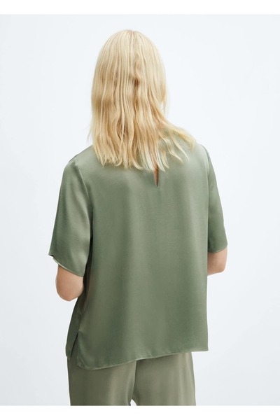 MANGO Woman Saten Bluz