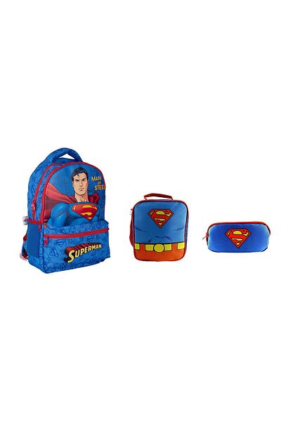 Superman 3 Piece School Bag Set