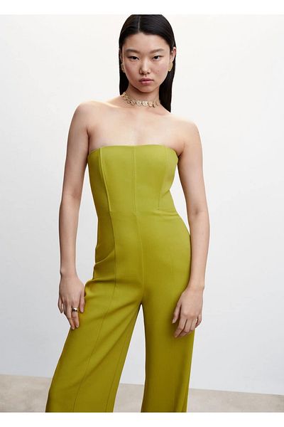 MANGO Woman Στράπλες Ολόσωμη φόρμα