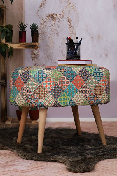 PufyHome DEFNE GÖZDE GÜRGEN AYAKLI ÇOK AMAÇLI ÖZEL TASARIM PUF KOLTUK