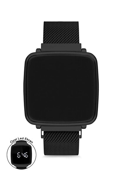 Spectrum Unisex Hasır Dokumalı Dokunmatik Mıknatıs Kordonlı Saat ( Akkılı Saat Değildir )