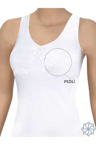 Adeniz Women's Thick Strap Tank Top - Camisole with Chest Pad, Cotton and Lycra