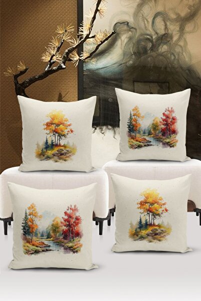 Bertille Home Двосторонній набір чохлів для подушок з цифрового друку з 4-х ч...