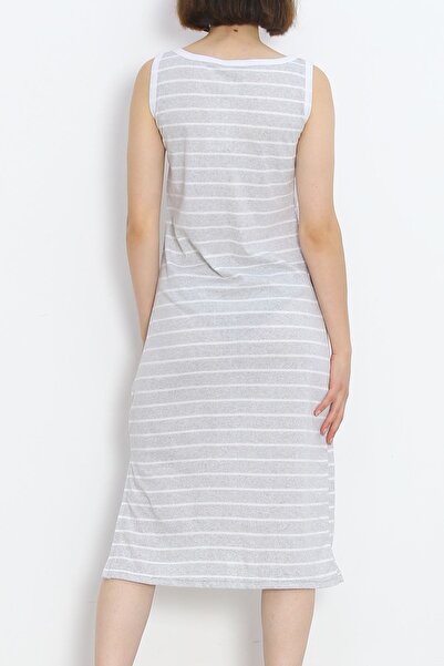Moka Shopin Gray Striped MokaShopin Supreme Dress - 15922.1567