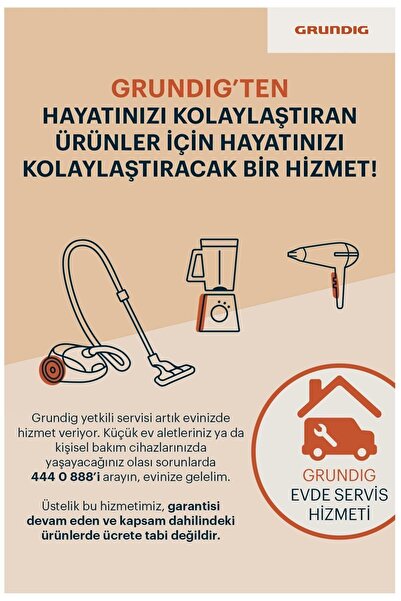 Grundig HD 4880 2400 W İyonlu Saç Kurutma Makinesi Gri