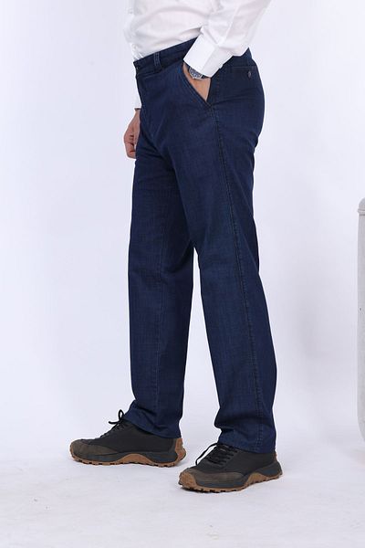 Yeniay Men's Summer Thin Jeans - Lycra and Washed, Classic Fit