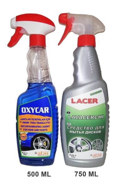İtalyan ATAS Oxycar 500ml & Lacer 750ml Jant Temizlik Seti