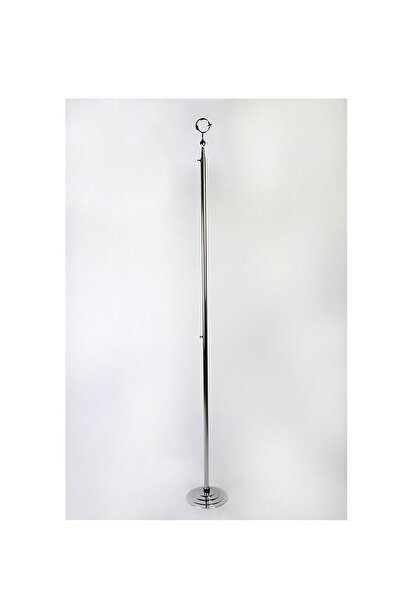 bayrakal Makam Bayrağı, Türk Bayrağı, Simsiz Krom Direkli 224cm.