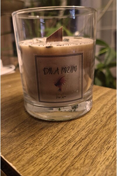 DİLAHOME Doğal Sinek Kovucu Mum - Türk Kahvesi, Karanfil ve Lavanta Esanslı, ...