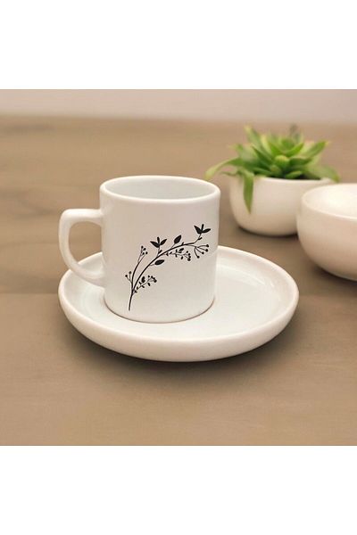 D&Y GAUDERY Luxury Ceramic Coffee Cup - Special Design, Turkish Coffee Cup