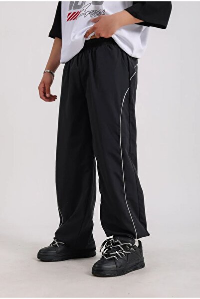 weywot Μαύρη Premium ρυθμιζόμενη φόρμα αλεξίπτωτου με λεπτομέρεια