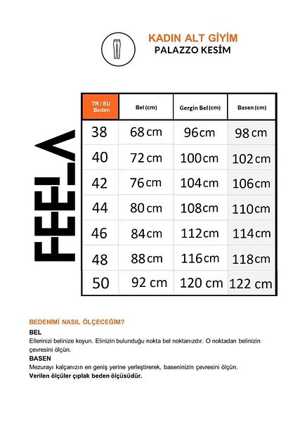 Feela Moda Ψηλόμεσο Lycra Beige Palazzo Γυναικείο Παντελόνι - 1002