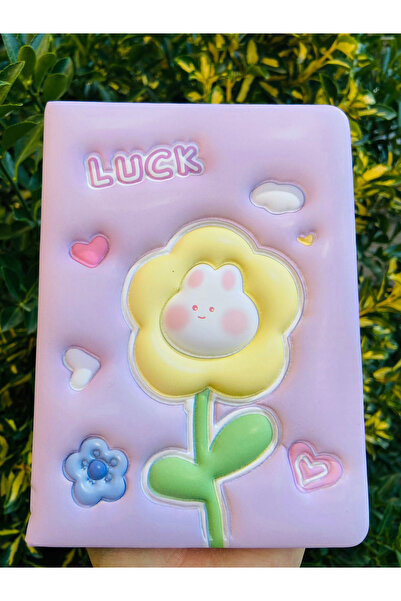 ÖZ OFİS PUFFY FLOWERS 3D KABARTMALI DEFTER 96yp ÇİZGİLİ