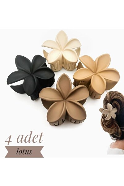 Monalisa Γυναικείο Καφέ λουλούδι λωτού 4 τεμαχίων