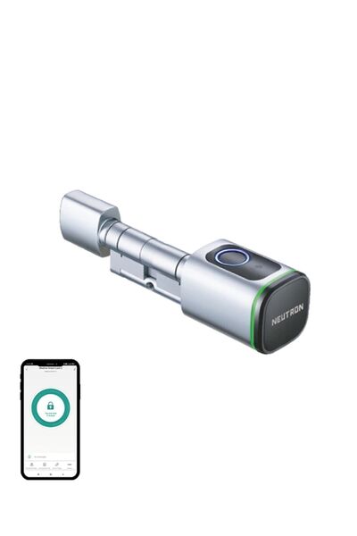 NEUTRON Parmak Izi, Anahtarlı, Kartlı Ve Uzaktan Kontrollü Akıllı Kapı Kilidi...