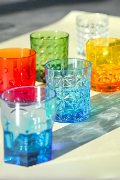 Baci Milano Crystal Touch 6'lı Bardak Seti 300 ml Sarı