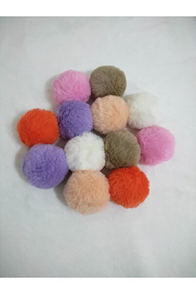 damlakids 12 Adet 5 Cm Suni Tavşan Ponpon