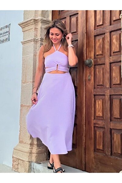 lovebox Ліла Aerobin Тканина - Елегантне жіноче плаття з декольте - 701