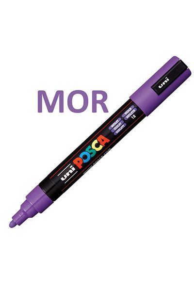 Uni Posca Purple Marker - 5m (1.8-2.5mm) Pc5M Pc-5M