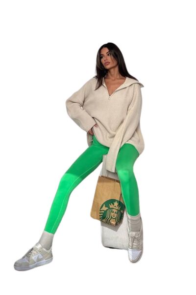 WOMAN VISION Visok struk Bez šavova Sportske ženske helanke - 501