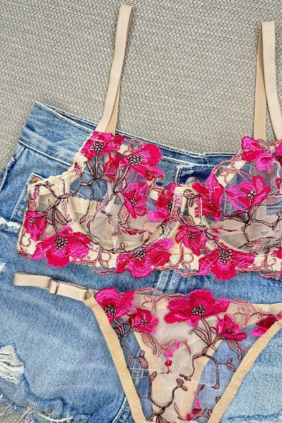 Morensa Set Sutien Floral Bej
