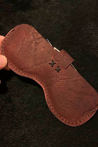MAT Deri Genuine leather Reading Slim fit Glasses Case - Thin frame Design