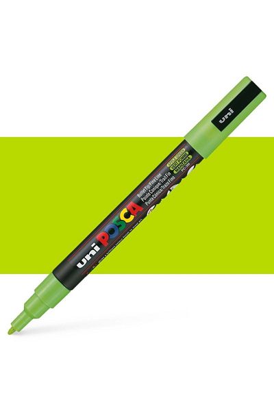 Uni Posca Marker Pc-3m (0.9-1.3mm) Apple Green