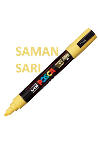 Uni Posca Straw Yellow Marker - 5m (1.8-2.5mm)