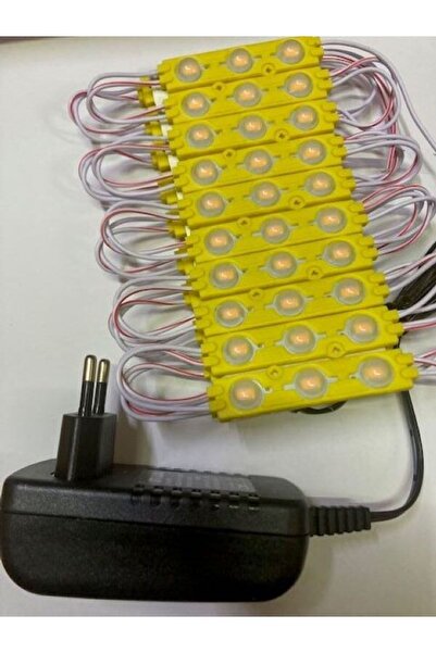 3M 20 Adet Soft Mercekli Modül Led Sarı Adaptor Tak Çalıştır