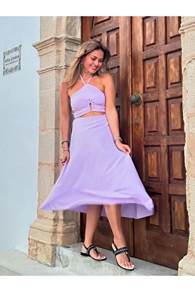 lovebox Ліла Aerobin Тканина - Елегантне жіноче плаття з декольте - 701