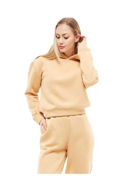 WOMAN VISION Three Thread Hooded Tracksuit Set - 402