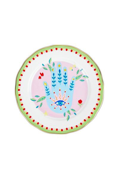 Baci Milano Mamma Mia Hand Patterned Plate 22 Cm