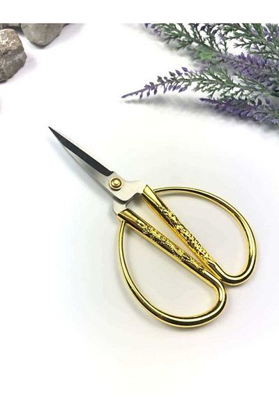hemdemhediyelik Promise Ribbon Engagement Scissors Gold Color Ribbon Cutting Scissors Luxury Scissors