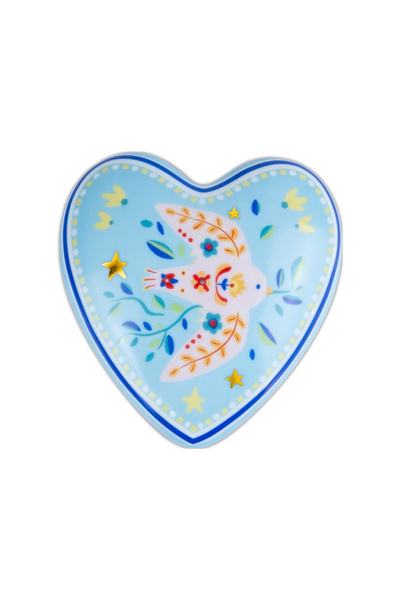 Baci Milano Mamma Mia Kuş Desenli Dekoratif Obje 12 Cm X 11,5 Cm X 4 Cm